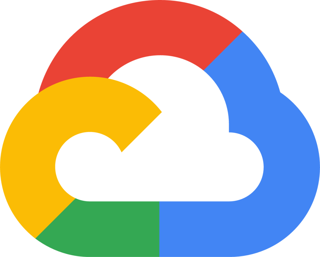 Google Cloud logo: suite of cloud computing services offered by Google.